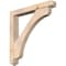 Ekena Millwork Legacy Arts and Crafts Smooth Bracket w/ Offset Brace, Douglas Fir, 5 1/2"W x 38"D x 38"H BKT0604X38X38LEC03SDF - alternate 1